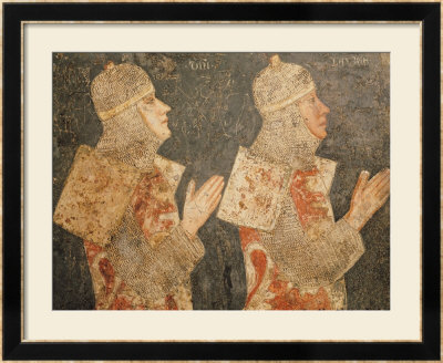 Two Crusaders Of The Minutolo Family, From The Cappella Minutolo by Pietro Cavallini Pricing Limited Edition Print image