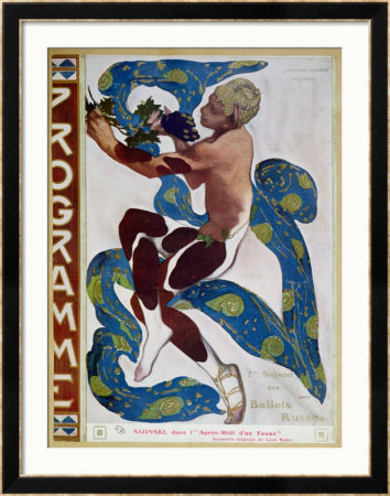 Nijinsky's Faun Costume In L'apres Midi D'un Faune By Claude Debussy by Leon Bakst Pricing Limited Edition Print image