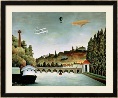 View Of The Bridge At Sevres And The Hills At Clamart, St. Cloud And Bellevue, 1908 by Henri Rousseau Pricing Limited Edition Print image