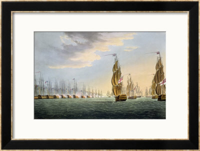 Battle Of The Nile, August 1St 1798, For J. Jenkins's Naval Achievements by Thomas Whitcombe Pricing Limited Edition Print image