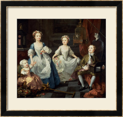 The Graham Children, 1742 by William Hogarth Pricing Limited Edition Print image