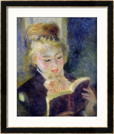 Girl Reading, 1874 by Pierre-Auguste Renoir Pricing Limited Edition Print image