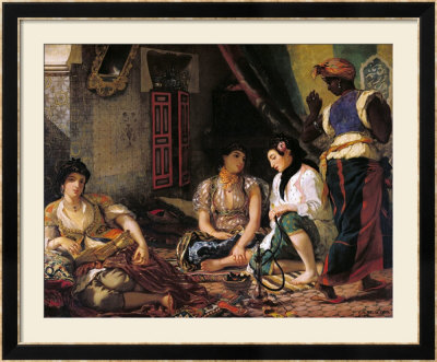 The Women Of Algiers In Their Apartment, 1834 by Eugene Delacroix Pricing Limited Edition Print image