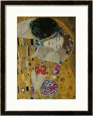 The Kiss, Der Kuss, Close-Up Of Heads by Gustav Klimt Pricing Limited Edition Print image