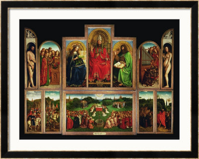 The Ghent Altar, Polyptych With The Adoration Of The Mystical Lamb, 1432 by Jan Van Eyck Pricing Limited Edition Print image
