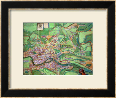 Map Of Rome, From Civitates Orbis Terrarum By Georg Braun And Frans Hogenberg, 1570 by Joris Hoefnagel Pricing Limited Edition Print image