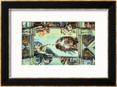 The Creation Of Adam, C.1510 by Michelangelo Buonarroti Pricing Limited Edition Print image