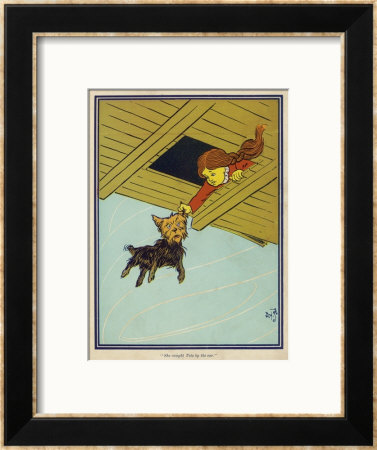 Wizard Of Oz: Dorothy And Toto Are Caught Up By The Tornado by W.W. Denslow Pricing Limited Edition Print image