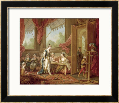 The Sultana Ordering Tapestries From The Odalisques by Charles-Amedee-Philippe Van Loo Pricing Limited Edition Print image