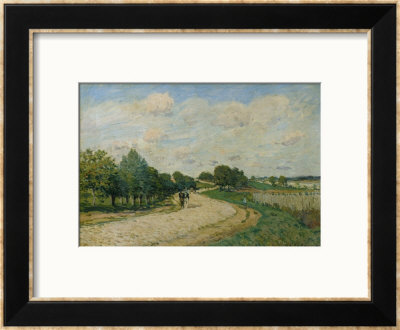 The Road Of Mantes, 1874 by Alfred Sisley Pricing Limited Edition Print image