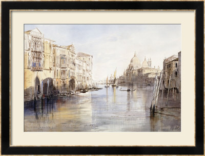 The Grand Canal, With Santa Maria Della Salute, Venice, Italy, 1865 by Edward Lear Pricing Limited Edition Print image