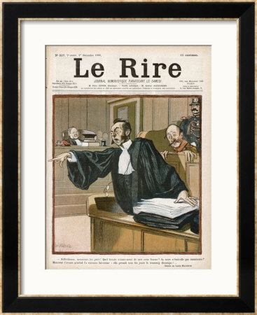 An Advocate In Full Swing In The Courtroom by Louis Malteste Pricing Limited Edition Print image