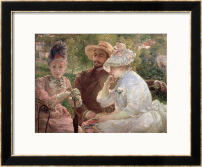 On The Terrace At Sevres, 1880 by Marie Bracquemond Pricing Limited Edition Print image