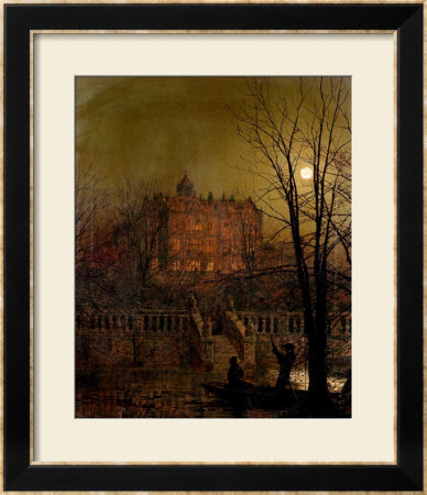 Under The Moonbeams, 1882 by John Atkinson Grimshaw Pricing Limited Edition Print image