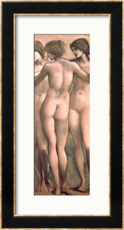 The Three Graces, Circa 1885 by Edward Burne-Jones Pricing Limited Edition Print image