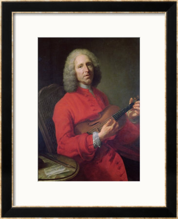 Jean-Philippe Rameau (1683-1764) With A Violin by Jacques Andre Joseph Aved Pricing Limited Edition Print image
