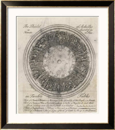 The Shield Of Achilles In 12 Tables: 3 Of A Town In Peace by Samuel Gribelin Pricing Limited Edition Print image