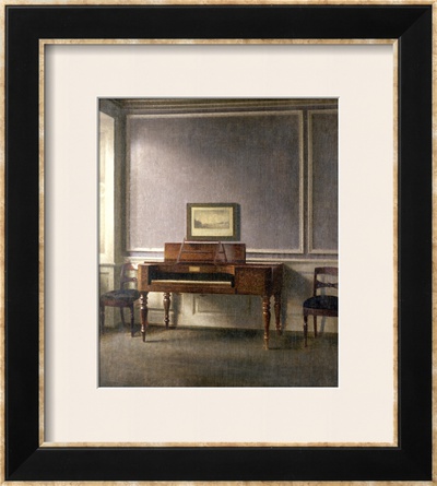 The Music Room by Vilhelm Hammershoi Pricing Limited Edition Print image