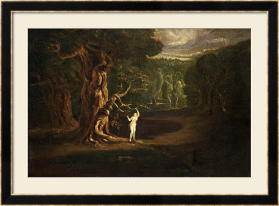 Satan Tempting Eve, From Paradise Lost By John Milton by John Martin Pricing Limited Edition Print image