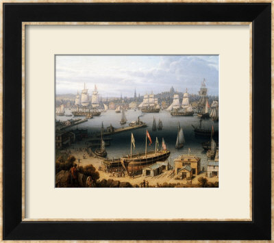 Boston Harbor, 1843 by Robert Salmon Pricing Limited Edition Print image