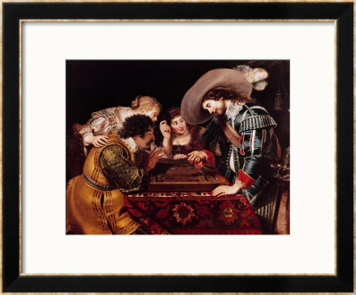 The Game Of Backgammon by Cornelis De Vos Pricing Limited Edition Print image