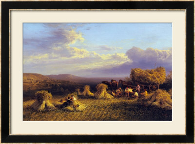 Harvest Scene, 1876 by George Cole Pricing Limited Edition Print image