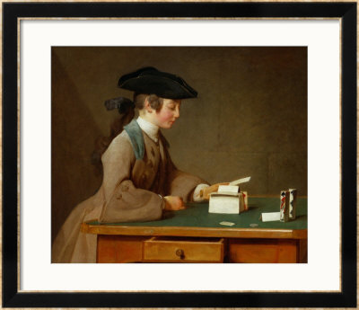 A House Of Cards, 1737(?) by Jean-Baptiste Simeon Chardin Pricing Limited Edition Print image