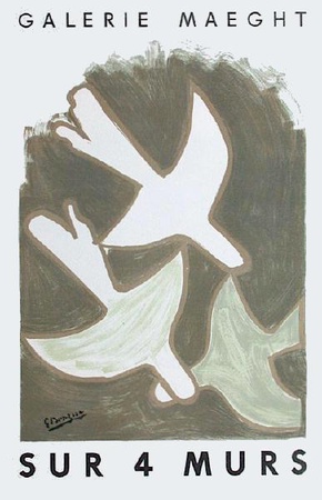 Af 1956 - Galerie Maeght Sur 4 Murs by Georges Braque Pricing Limited Edition Print image