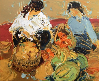 Marché Péruvien by Roland Lefranc Pricing Limited Edition Print image