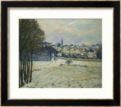 La Neige A Marly-Le-Roi, 1875, Snow At Marly-Le-Roi by Alfred Sisley Pricing Limited Edition Print image