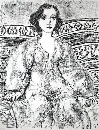 Femme Au Canape by Leopoldo Presas Pricing Limited Edition Print image