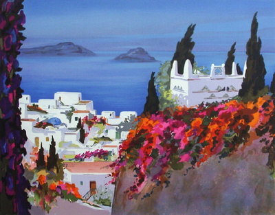 Vue Sur Les Terrasses by Jean Claude Carsuzan Pricing Limited Edition Print image