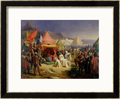 The Taking Of Tripoli, April 1102, 1842 by Charles Alexandre Debacq Pricing Limited Edition Print image