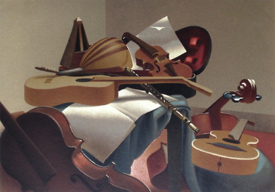 Nature Morte Aux Instruments by Georges Rohner Pricing Limited Edition Print image