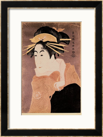 Matsumoto Yonesaburo As Courtesan Kewaizaka No Shosho In Play Katakiuchi Noriai Banashi, 1794-95 by Toshusai Sharaku Pricing Limited Edition Print image