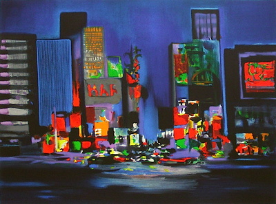Time Square by Marcel Mouly Pricing Limited Edition Print image