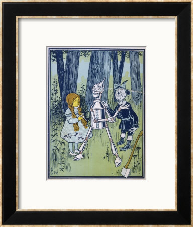 Wizard Of Oz: Dorothy Oils The Tin Woodman's Joints by W.W. Denslow Pricing Limited Edition Print image