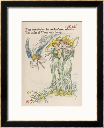 Daffodils Personified by Walter Crane Pricing Limited Edition Print image