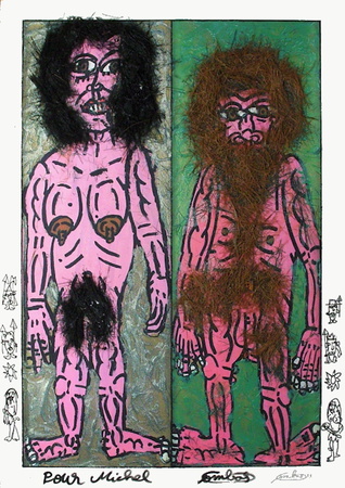 Couple Prehistorique by Robert Combas Pricing Limited Edition Print image