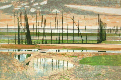 Les Jalles A Arcachon Ii by Rene Genis Pricing Limited Edition Print image