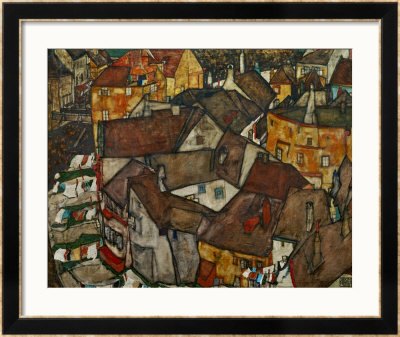 A Village by Egon Schiele Pricing Limited Edition Print image