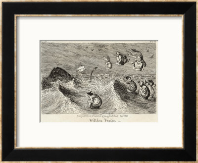 Witches Frolicking In The Waves by George Cruikshank Pricing Limited Edition Print image