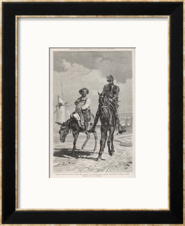 Don Quixote And Sancho Panza Discuss The Combat With The Windmills by D.A. Munoz Degrain Pricing Limited Edition Print image