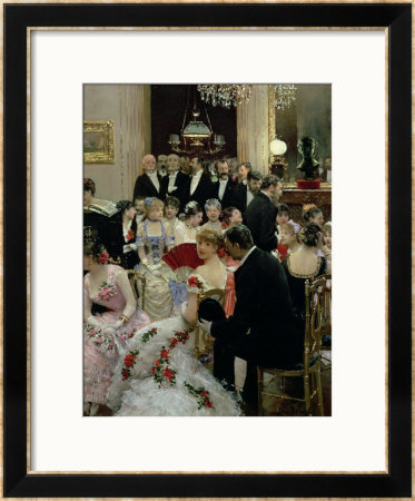The Soiree, Circa 1880 by Jean Beraud Pricing Limited Edition Print image