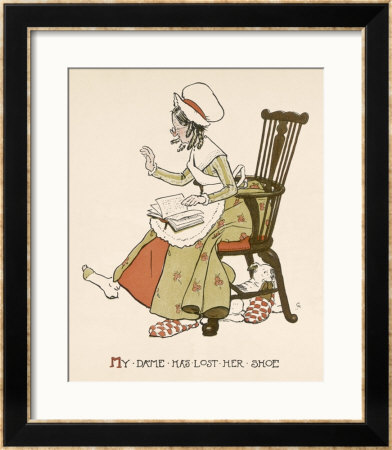 An Old Lady Who Has Lost Her Shoe -- Her Dog Appears To Have Stolen It! by Cecil Aldin Pricing Limited Edition Print image