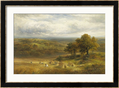 Harvesting Near Barrow, Derby by George Turner Pricing Limited Edition Print image