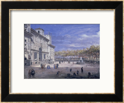 Villa Medici In Rome, Palatine Gallery, Florence by Vanvitelli (Gaspar Van Wittel) Pricing Limited Edition Print image