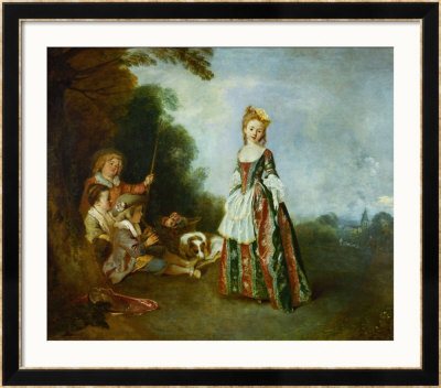 The Dance, Oil On Canvas (Around 1719?) by Jean Antoine Watteau Pricing Limited Edition Print image