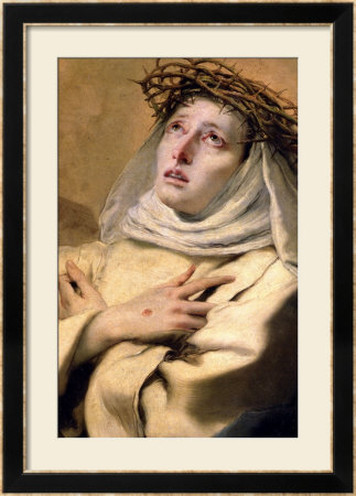 St. Catherine Of Siena, Circa 1746 by Giovanni Battista Tiepolo Pricing Limited Edition Print image
