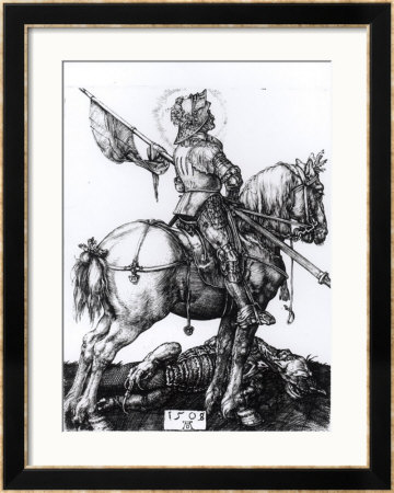 St. George And The Dragon, 1508 by Albrecht Dürer Pricing Limited Edition Print image
